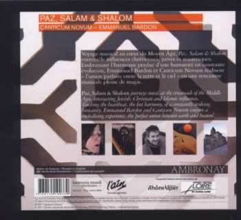 CD Canticum Novum: Paz, Salam & Shalom DIGI