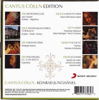 10CD/Box Set Cantus Cölln: Cantus Cölln Edition