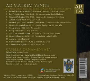 CD Capella Ornamentata: Ad Matrem Venite
