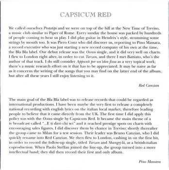 CD Capsicum Red: Appunti Per Un'Idea Fissa