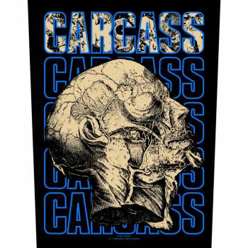 Merch Carcass: Nášivka na chrbát Necro Head