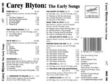 CD Carey Blyton: The Early Songs