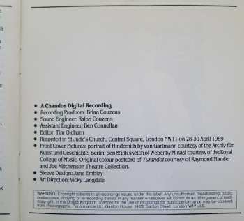 CD Paul Hindemith: Overtures / Symphonic Metamorphoses On Themes Of Carl Maria Von Weber