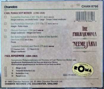 CD Paul Hindemith: Overtures / Symphonic Metamorphoses On Themes Of Carl Maria Von Weber