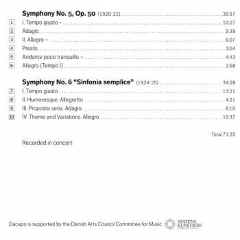 SACD The New York Philharmonic Orchestra: Symphony No. 5; Symphony No. 6 "Sinfonia Semplice"