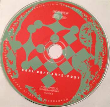 CD Carl Orff: Carl Orff - Ante - Post