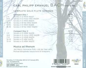 2CD Carl Philipp Emanuel Bach: Complete Solo Flute Sonatas