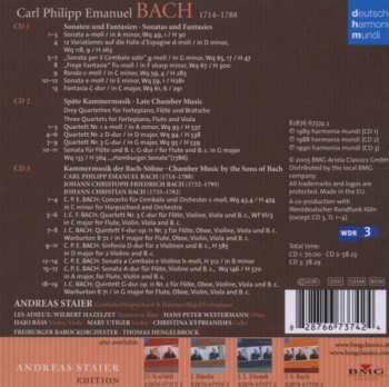 3CD/Box Set Carl Philipp Emanuel Bach: Sonatas And Fantasies; Chamber Music