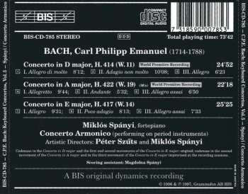 CD Carl Philipp Emanuel Bach: The Complete Keyboard Concertos - Volume 5