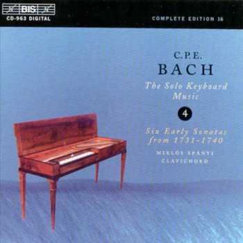 CD Carl Philipp Emanuel Bach: Six Early Sonatas from 1731-1740