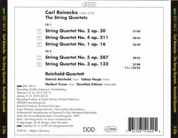 2CD Carl Reinecke: Complete String Quartets