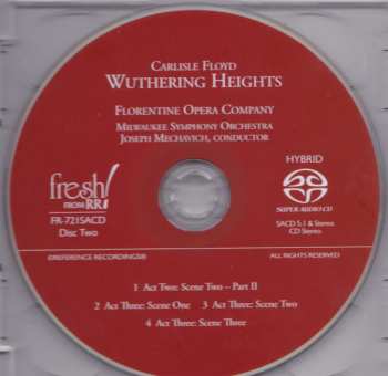 2SACD Florentine Opera Company: Wuthering Heights: An Opera In Three Acts