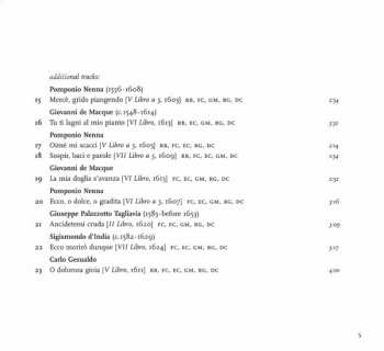 CD Carlo Gesualdo: Secondo Libro Di Madrigali A Cinque Voci (1594)