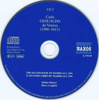 7CD/Box Set Carlo Gesualdo: The Complete Madrigals