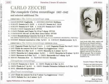 2CD Carlo Zecchi: The Complete Cetra Solo Recordings And Selected Additional 78s