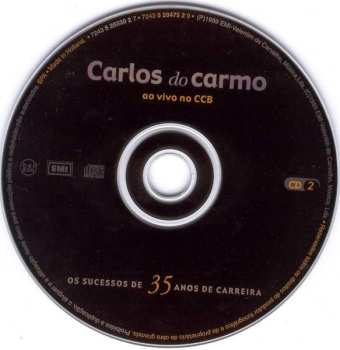 2CD Carlos Do Carmo: Ao Vivo No CCB