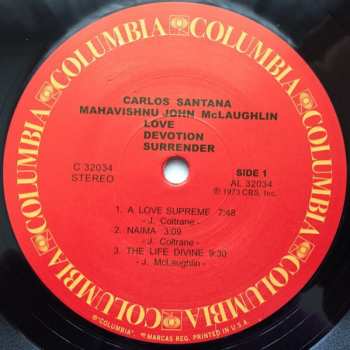 LP Carlos Santana: Love Devotion Surrender LTD