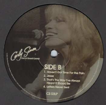 2LP Carly Simon: Live At Grand Central