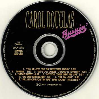 CD Carol Douglas: Burnin'