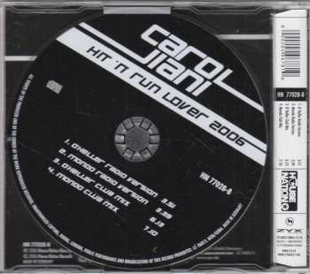 CD Carol Jiani: Hit 'N' Run Lover 2006