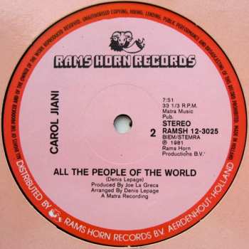LP Carol Jiani: Hit 'n Run Lover (Special Disco Re-Mix)