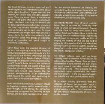 CD Carol Welsman: I Like Men (Reflections Of Miss Peggy Lee)