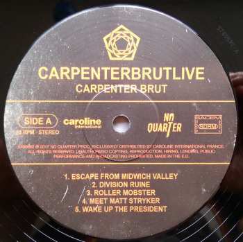 2LP Carpenter Brut: Carpenterbrutlive