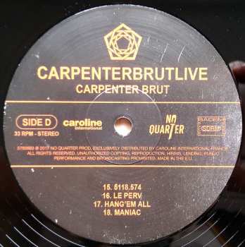 2LP Carpenter Brut: Carpenterbrutlive