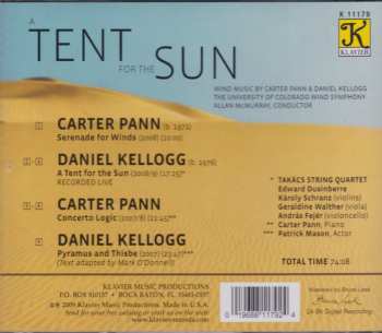 CD Takács Quartet: A Tent For The Sun: Wind Music By Carter Pann & Daniel Kellogg