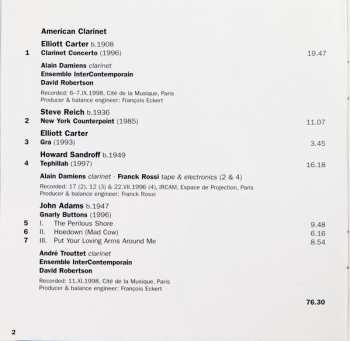 CD John Adams: American Clarinet