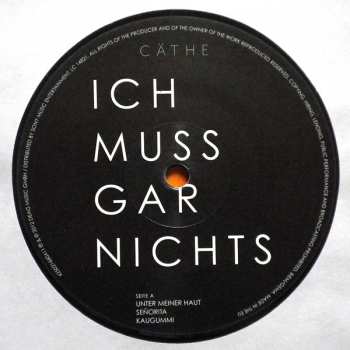 2LP Cäthe: Ich Muss Gar Nichts LTD | NUM