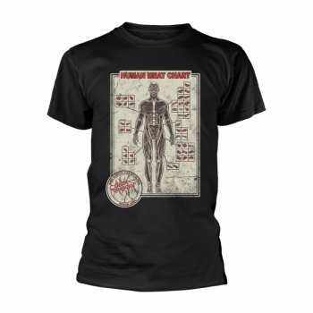Merch Cattle Decapitation: Tričko Human Meat Chart
