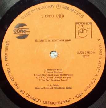 LP C.C. Catch: Welcome To The Heartbreak Hotel