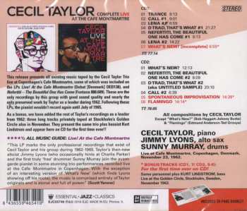 2CD Cecil Taylor: Complete Live At The Cafe Montmartre