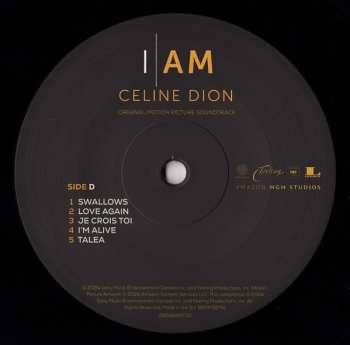 2LP Céline Dion: I Am: Celine Dion (Original Motion Picture Soundtrack)