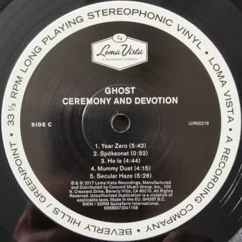 2LP Ghost: Ceremony And Devotion