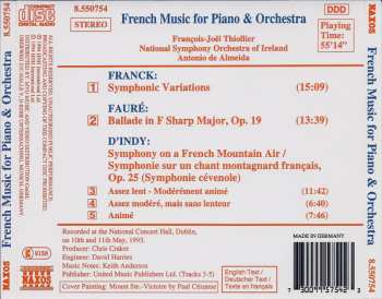 CD César Franck: French Music For Piano & Orchestra