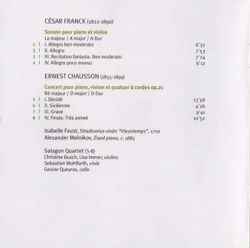 CD César Franck: Sonate Pour Piano Et Violon / Concert