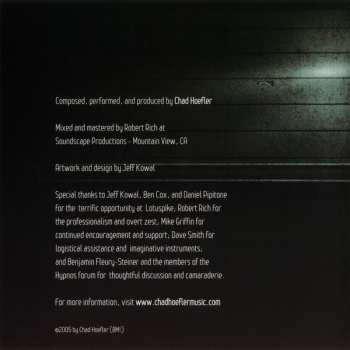 CD Chad Hoefler: Quiet Glow