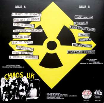 LP Chaos UK: Earslaughter / 100% Two Fingers In The Air Punk Rock