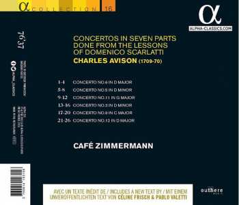 CD Café Zimmermann: Concertos In Seven Parts Done From The Lessons Of Domenico Scarlatti