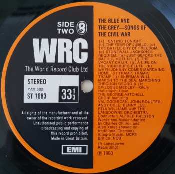 LP The Lansdowne Light Orchestra: The Blue And The Grey - Songs Of The Cival War