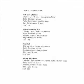 CD Charles Lloyd: The Water Is Wide