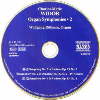 CD Charles-Marie Widor: Organ Symphonies • 2