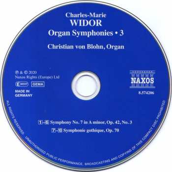 CD Charles-Marie Widor: Organ Symphonies • 3