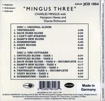 2CD Charles Mingus: Mingus Three DLX