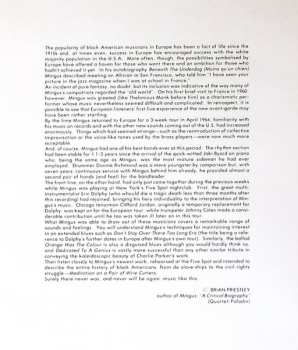 CD Charles Mingus Sextet: East Coasting +2