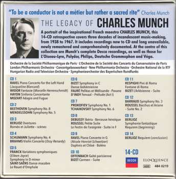 14CD/Box Set Charles Munch: The Legacy Of Charles Munch