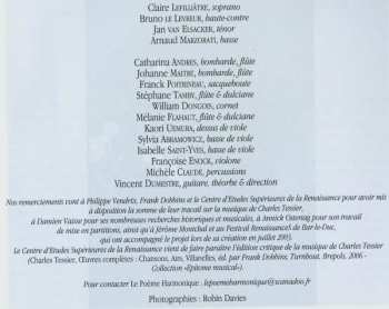CD Vincent Dumestre: Carnets De Voyages