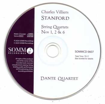 CD Charles Villiers Stanford: String Quartets Nos. 1, 2 & 6